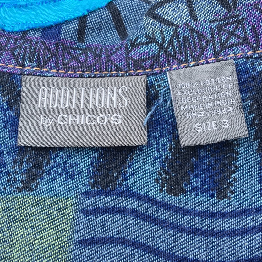 Additions By Chico’s Patchwork Denim Jacket - image 7